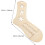 6pcs Adjustable Wooden Sock Stretchers Set with Snowflake Design Sock Knitting Forms 2