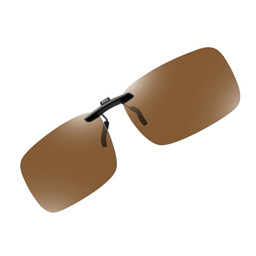 Polarisierte Clip-on-Sonnenbrille Brown