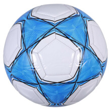 Blue PVC Soccer Ball for Training Kids Youth Practice Durable Handstitched Design 8.5 Inch