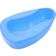 Elder Bed Pan Plastic for Peeing Thicken Blue Bedridden Care