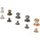 72pcs DIY Hardware Accessories Pacifier Nail Monk Head Nail Set 5