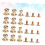 72pcs DIY Hardware Accessories Pacifier Nail Monk Head Nail Set 8