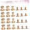 72pcs DIY Hardware Accessories Pacifier Nail Monk Head Nail Set 6
