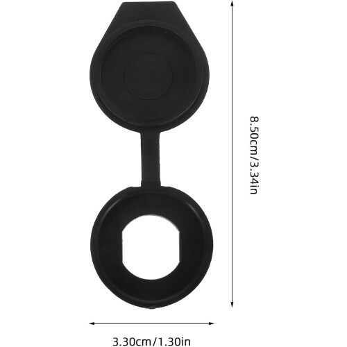 6pcs Plastic Bin Lid Train Garbage Lid Trash Bin Cover Rainproof User-friendly Design Black 1
