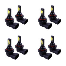 8X HB4 9006 LED Fog Light Bulb Advanced 3030 SMD Daytime Running DRL Lamp, Cool White 6000K