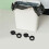 6pcs Plastic Bin Lid Train Garbage Lid Trash Bin Cover Rainproof User-friendly Design Black 7