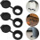6pcs Plastic Bin Lid Train Garbage Lid Trash Bin Cover Rainproof User-friendly Design Black 8