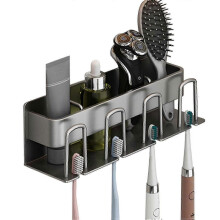 Toothbrush Holder Wall Mounted, Bathroom Organizer for Toothbrush/toothpaste/cups