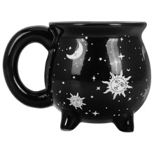 Gothic Witch Cauldron Mug Ceramic Cauldron Drinking Cup for Home Use