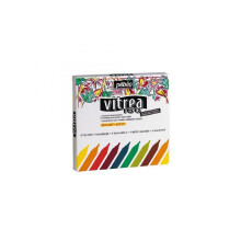 PEBEO 118100 Vitrea 160-Assorted Glossy Markers, Pack of 9