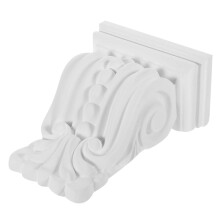 Non-Gypsum Corbels European Style Wall Bracket for Shelves Support Carving Modeling White 15.00X11.40X6.50CM 1Pack