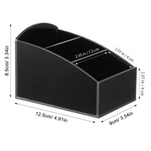 Tea Bag Organizer for Counter Storage Holder Kitchen Counter Black Acrylic Coffee Organizer 12.50X9.00X8.50CM 1Pack