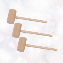 Wood Mini Hammer Food Mallet for Home 6Pcs Solid Wood Mini Hammer Set