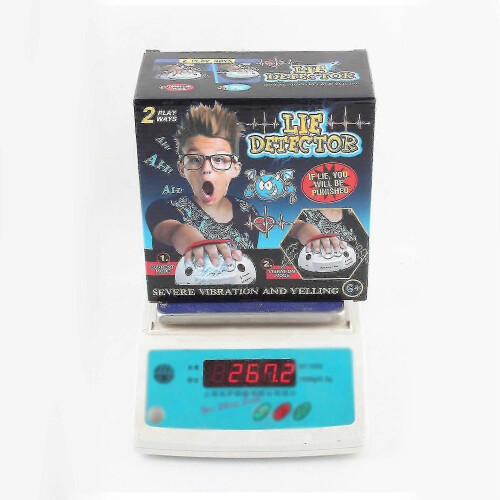 Micro Electric Shocking Lie Detector Safe Polygraph Test Machine Toy Party Use 2