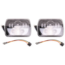 2X 300W 5X7 Led Headlights Led Sealed Light with High Low Led Headlight for Yj Cherokee Xj