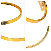 Glass Wall Floating Shelf for Decor Golden Household Display Rack