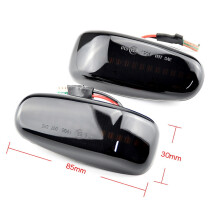 Car LED Dynamic Side Signal Lamp Light Turn Lamp for - W210 W202 W208 R170 Vito W638 Black