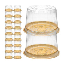 Cake Box Golden Color for Cake Protection with 50Pcs Plastic Carrier
