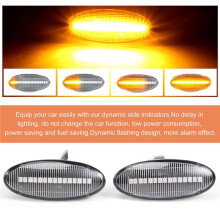 Car LED Dynamic Side Signal Lamp Light Turn Lamp for Qashqai J10 X-Trail T31 Juke Leaf Micra White