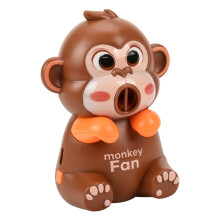 (monkey) CXINLky USB Ventilator Cartoon Affe Becherhalter 3-Stufen tragbar wiederaufladbar Desktop