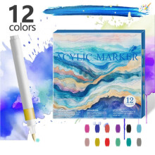 Watercolor Brush Pens, 12/24 Colors, Water-Based, Flexible Nylon Tip, Non-Toxic, Leak-Resistant, Multicolor Set