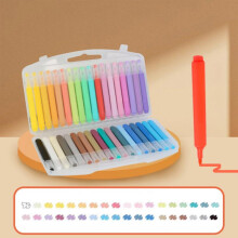 36 Piece Watercolor Brush Pens Set, Flexible Tip Artist Markers for Canvas Paper Fabric Art Projects Adult Coloring