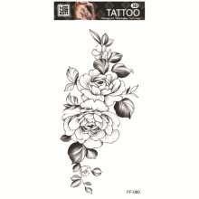Wasserfestes temporäres Tattoo - Blumenmuster   Modell 1