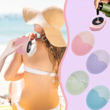 (Patented products, Pink) Silicone Lotion Applicator Roller Ball Helper No Mess Sunscreen Spreader Portable for Beach Travel, Even Application Tool