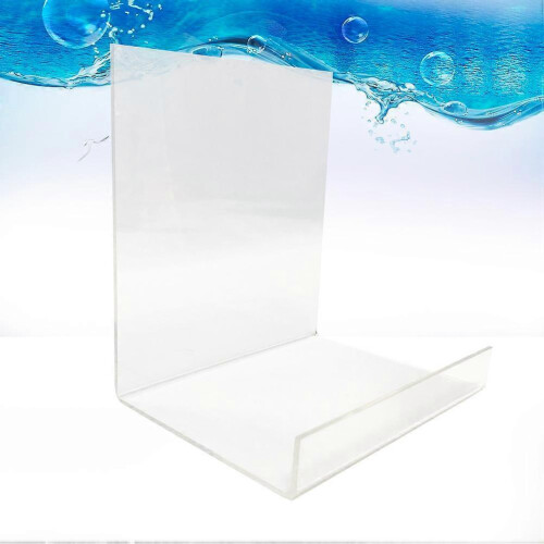 Bookends Acrylic Book Organizer for Organization 2Pcs Transparent Desk Storage Rack