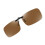 Polarisierte Clip-on-Sonnenbrille Brown 2