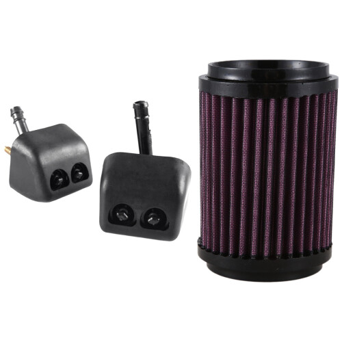 Car Headlight Washer Water Nozzle with Motorcycle Air Filter Cleaner Grid