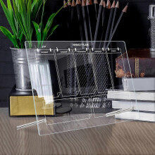 Transparent Acrylic Memo Board for Office Writing Use Multi-Functional 1Set