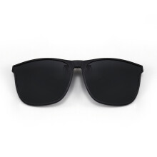 Aufsteck-Sonnenbrille - Schwarzer Rahmen mit Schwarz-Grauen Gläsern
