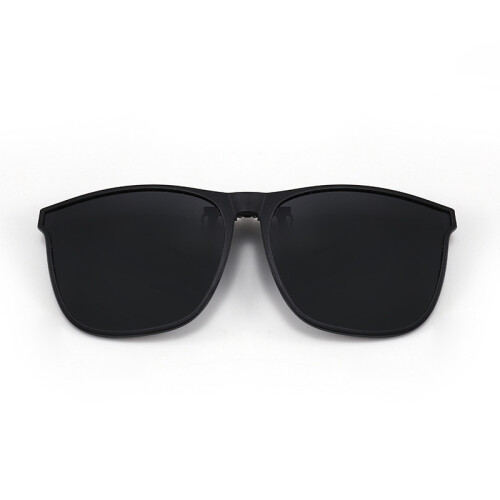 Aufsteck-Sonnenbrille - Schwarzer Rahmen mit Schwarz-Grauen Gläsern