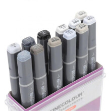 12 Pcs Acrylic Paint Markers Environmentally Friendly Safe Wide Applications Double Ended Markers Set