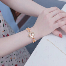 Digital Watch Women Quartz Watch for Timekeeping Rose Gold Wrist Decoration