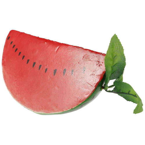 Simulation Watermelon Slice Artificial Fruit Slice for Decor 2Pcs Red Foam 1