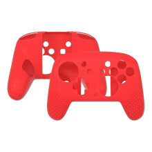 (Red) Silicone Grip Case for Gaming Pro Controller, Soft Skin Full Protective Cover with Anti-Slip Texture