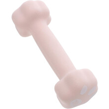Manubrio da 1 kg con rivestimento a zampa di gatto rosa per donne, peso leggero per allenamento a casa