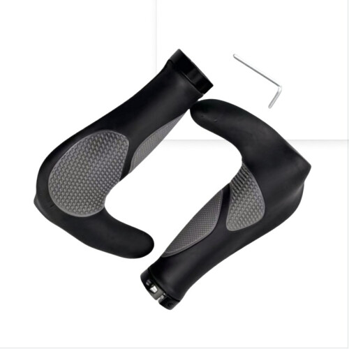 Ergonomische Gummi-Lenkergriffe mit Lenkerenden für MTB 1