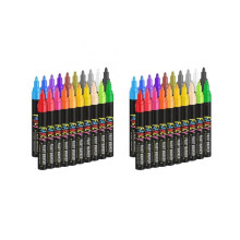 2X Paint Pens Paint Markers, 20 Colors Oil-Based Waterproof Paint Pen Set, Never Fade Quick Dry and Permanent