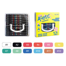 Art Markers Rich Pigments Creative Design School-12 Colors/Box