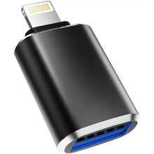 Lightning til USB 3.0 OTG-adapter MFi-sertifisert iPhone iPad-kortleser Kamera Mus Tastatur