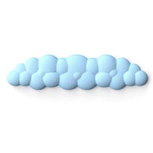 Poggiapolsi per tastiera Cloud in morbida pelle con imbottitura in memory foam per una digitazione agevole e un sollievo dal dolore.