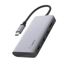USB-C-Hub 4-in-1 mit HDMI 4K, 2x USB 3.0 und USB-C Power Delivery 100W