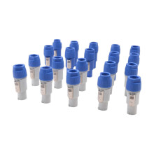 20PCS 3Pin Male Powercon NAC3FCB Speakon Plug 20A250V AC Blue Grey White