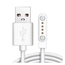 60 cm magnetyczny kabel USB do szybkiego ładowania smartwatcha z czystej miedzi, 4-pinowy, nieplączący się
