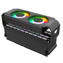 PC-kabinett ARGB RAM-kjøler DDR3 til DDR5 5V 3-pins PWM 4-pins lyssynkronisering 120 mm doble vifter