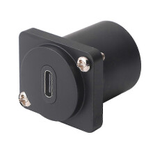 USB Type C hunn-til-hunn panelmontert forlengelsesadapter rund USBC FF