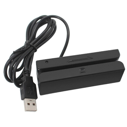 MSR90 USB Magstripe Card Reader 3 Tracks Mini Swiper for PC